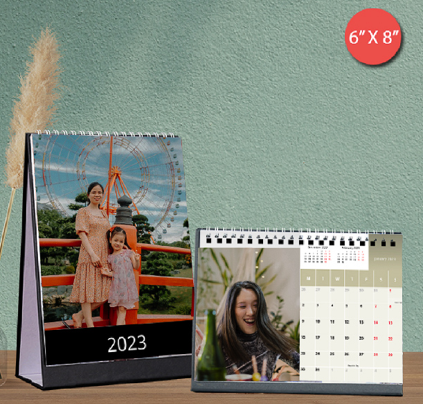 Family and mother daughter desk calender