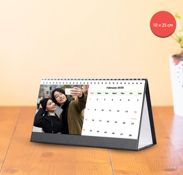 4x10 desk calendar for 2026, featuring personal photo customization in Japan