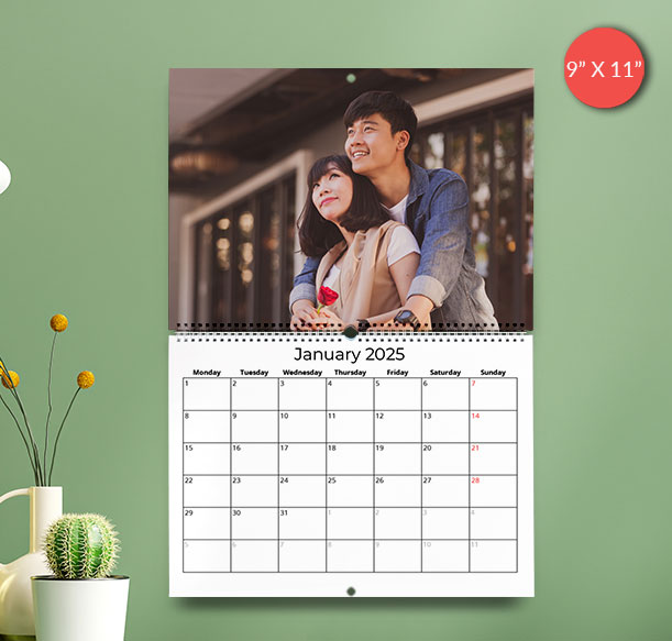 Couple wall calendar