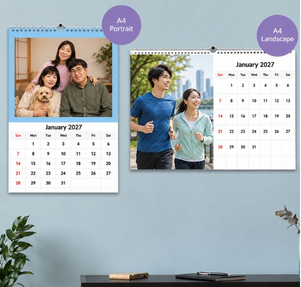  High quality photo wall calendar – 2027 wall calendar for family