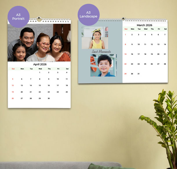 Family wall calendar