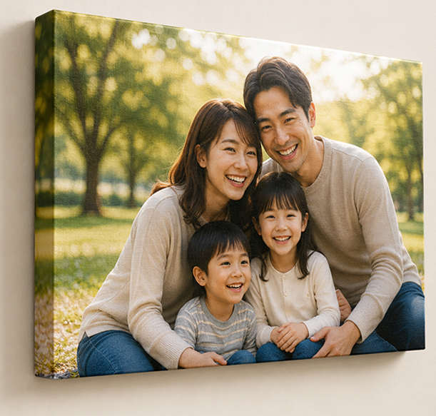 Custom canvas photo prints for vibrant wall decor – Canvas printing Japan for personalized home and office decor.