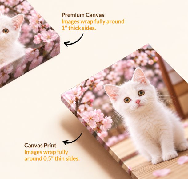 Premium canvas printing Japan – Custom canvas print of a mother and child, perfect for home decor in Japan.