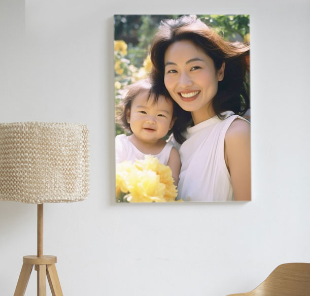 Personalised hardcover photo book of a family