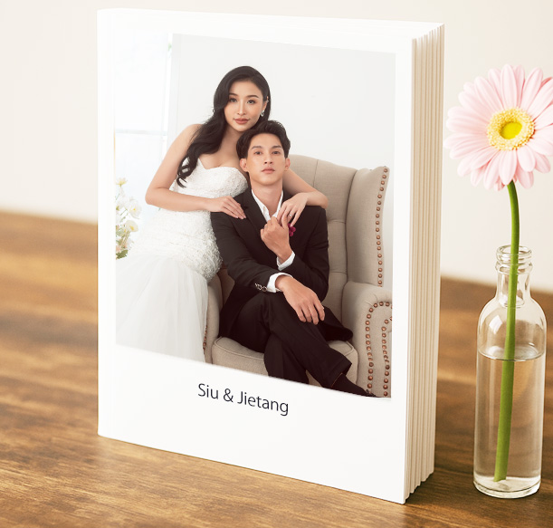 Custom hardcover photo book for birthday