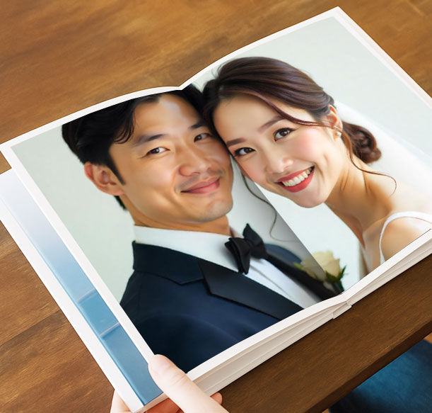 Custom hardcover photo book for birthday