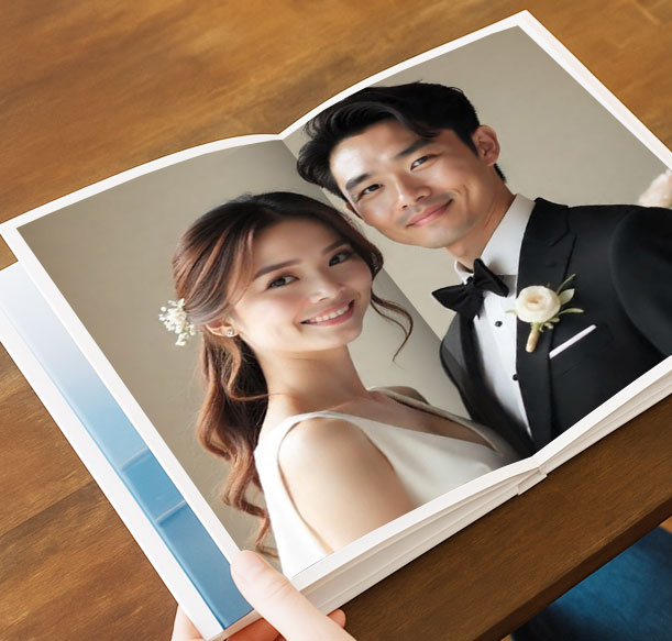 Custom hardcover photo book for birthday
