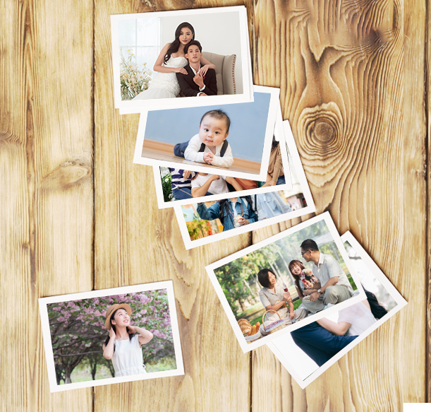 Personalised hardcover photo book of a family