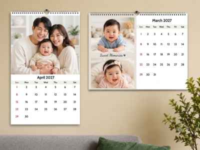 Wall calendar for couple
