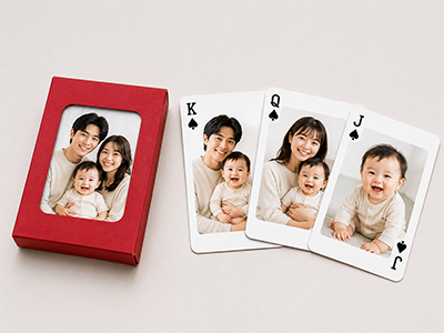 Personalised photo playing card gifts 