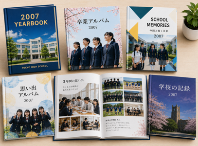 Custom photo album book in Yokohama, Japan.