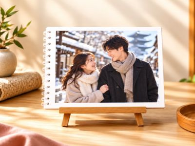 Personalized photo album book for babies in Osaka, Japan.