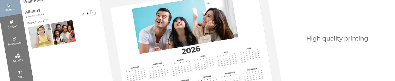 each month desk calendar