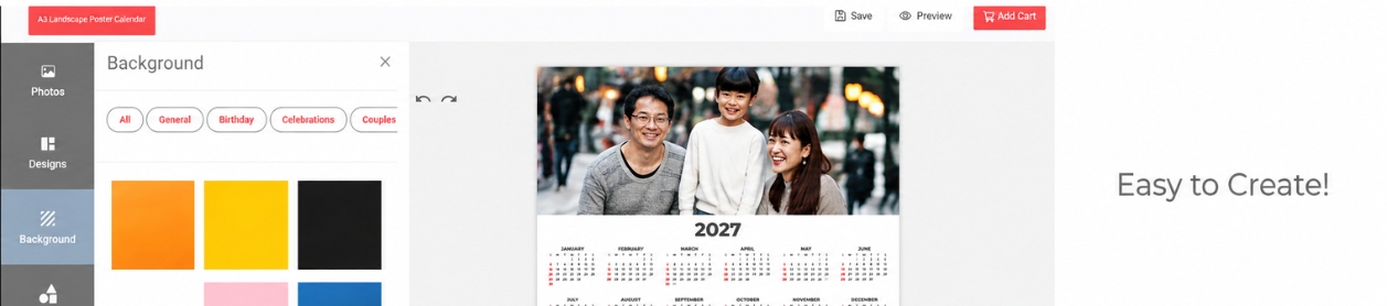 Premium quality printing for Hong Kong travel photo poster calendar 2027