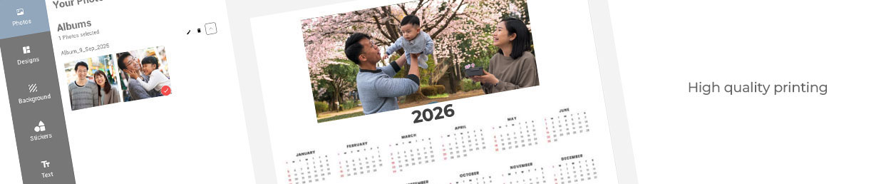 each month desk calendar