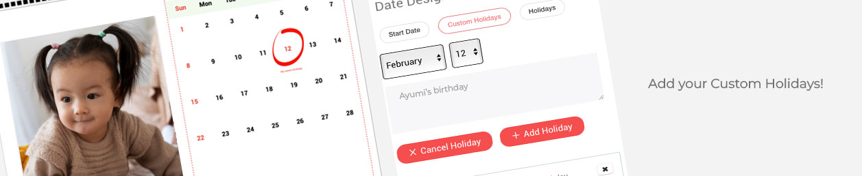Photo wall calendar showcasing memories of Kyoto and Tokyo - 2025 calendars