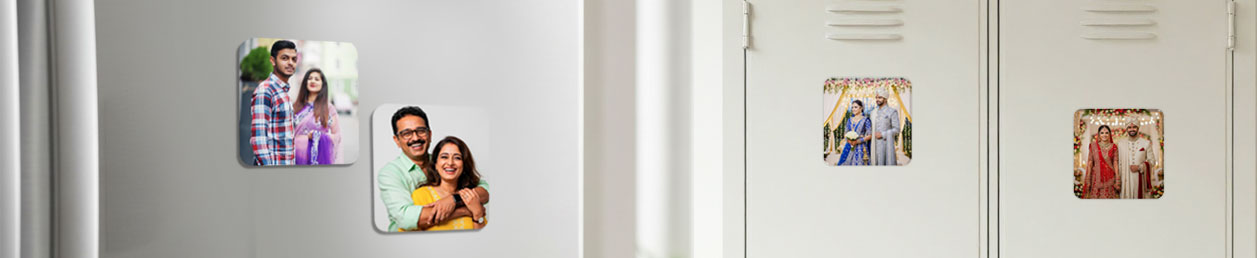 Wedding personalised fridge magnet customised flexi gloss photo magnet India