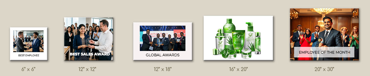 Customised fridge magnets featuring Instagram photos on a pink background, perfect for displaying memories