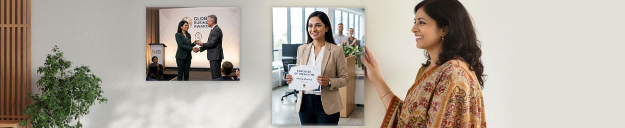 Various sized custom fridge magnets with clear dimensions, showing family moments with a unique kitchen decor touch 