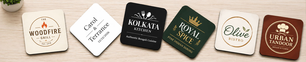 Various sized custom fridge magnets with clear dimensions, showing family moments with a unique kitchen decor touch 