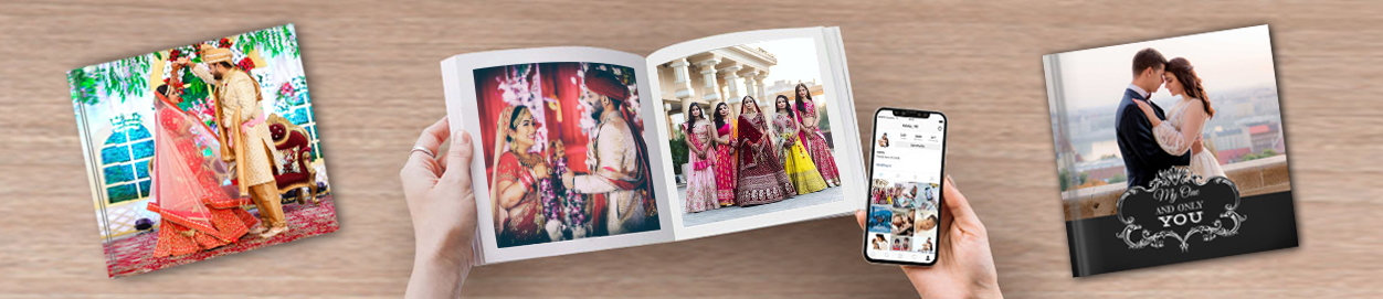 Custom online photo album printing