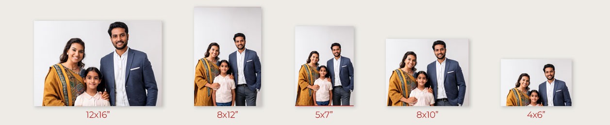 Gift-wrapped photo prints, ready for delivery