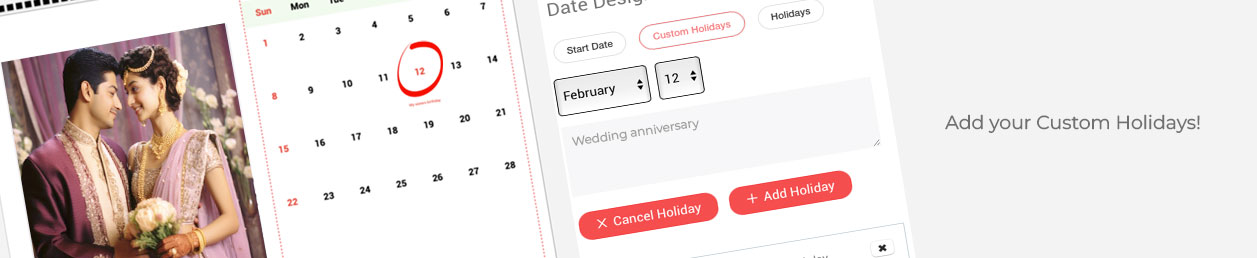 Never forget birthdays or anniversaries with personalised desk calendar 2025–2026 – India edition