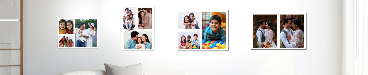 Customised fridge magnets featuring Instagram photos on a pink background, perfect for displaying memories