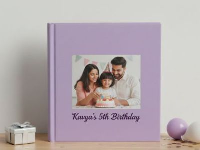 Elegant wedding photo album books printed through online services
