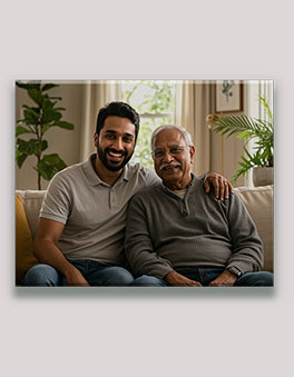 Customised Canvas Print Gift For Father