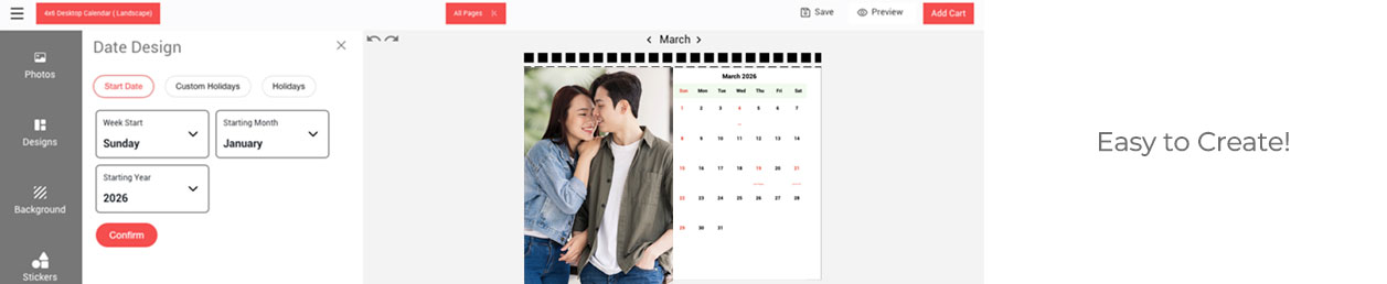 Desktop and wall calendars Singapore 2025 for corporate gifts, small business premium printing Singapore