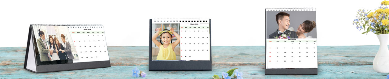 Table calendar 2025 Singapore with customized options, vibrant desktop calendar for organizing dates and events
