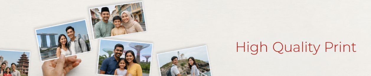 Personalised photo magnets arranged in a visually appealing layout, showcasing various family memories and occasions.