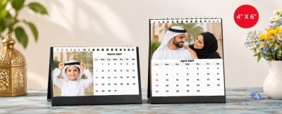 Family and baby couple desk calendar: Cherished moments together. 