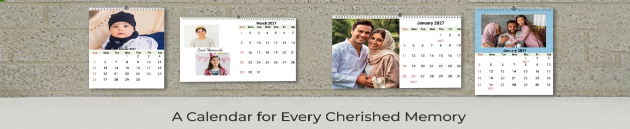 Add your own design wall calendar