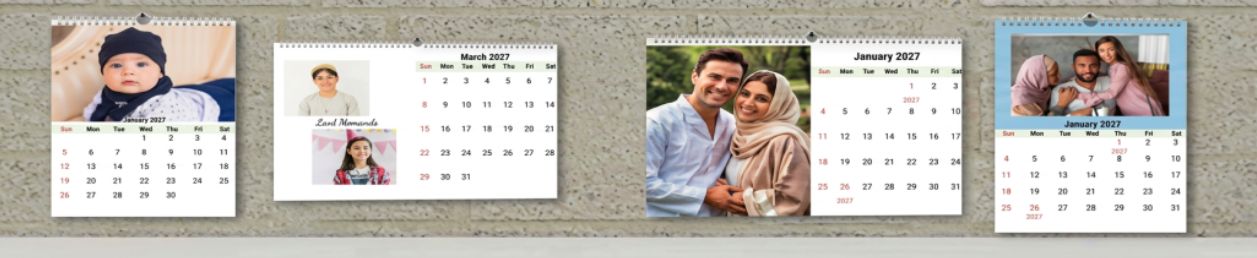 Add your own design wall calendar