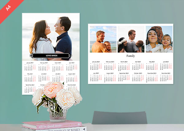 Customize your own Photo Poster Calendars Online | Photojaanic