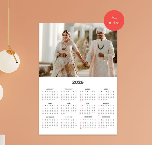 Custom Photo Poster Calendar For Friends 