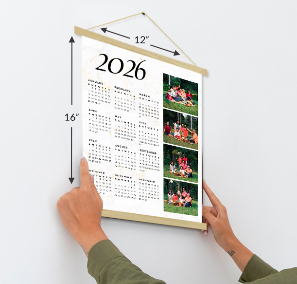 Family vocation wall hanging calendars