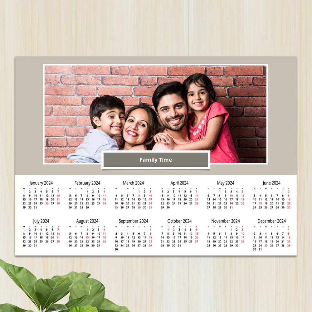 Customised  Family Poster Calendar Printing Online