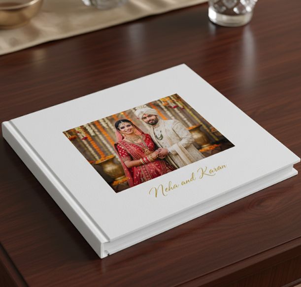 Couple personalized imagewrap photo album