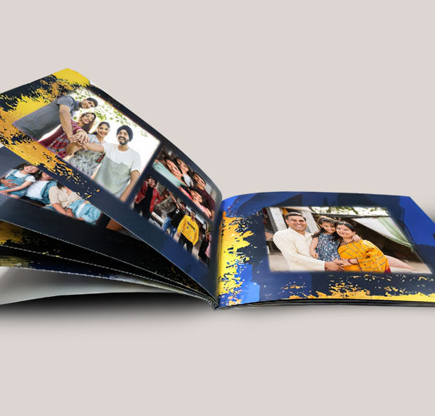 Vibrant soft photo book with album printing, perfect for travel and special celebrations