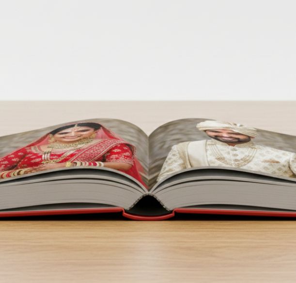 Online couple wedding album design with customizable themes