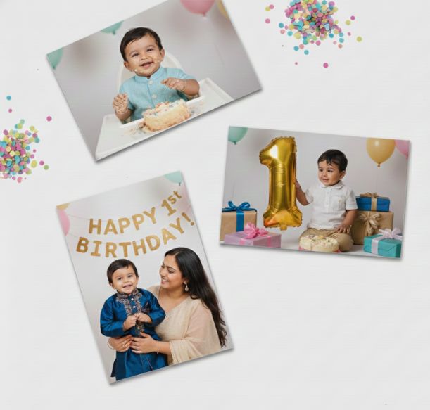 Wall-mounted photo prints for decor