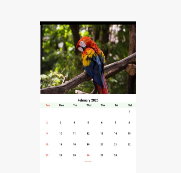 Buy personalised wall calendar 2025-2026 online in India, customize with photos, Chennaii