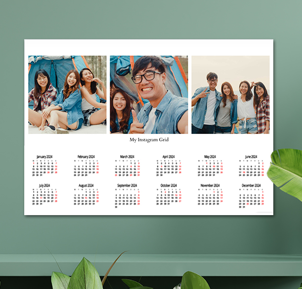 Friends vocation memories photo poster calendar printing