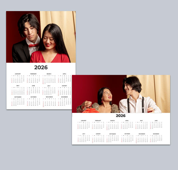 Premium materials calendar poster