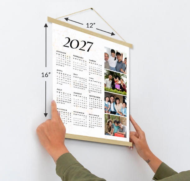 Family vocation wall hanging calendars