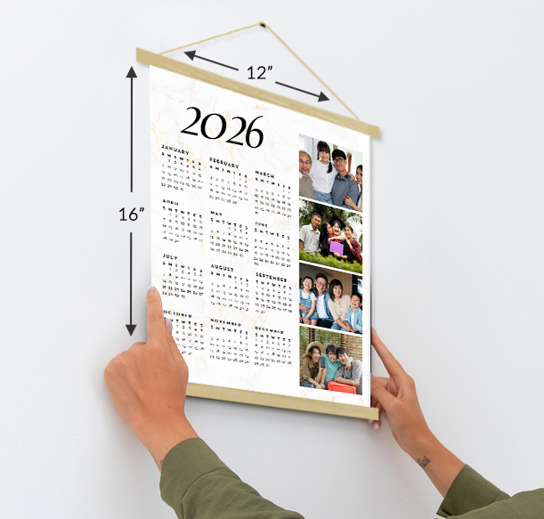 Family vocation wall hanging calendars