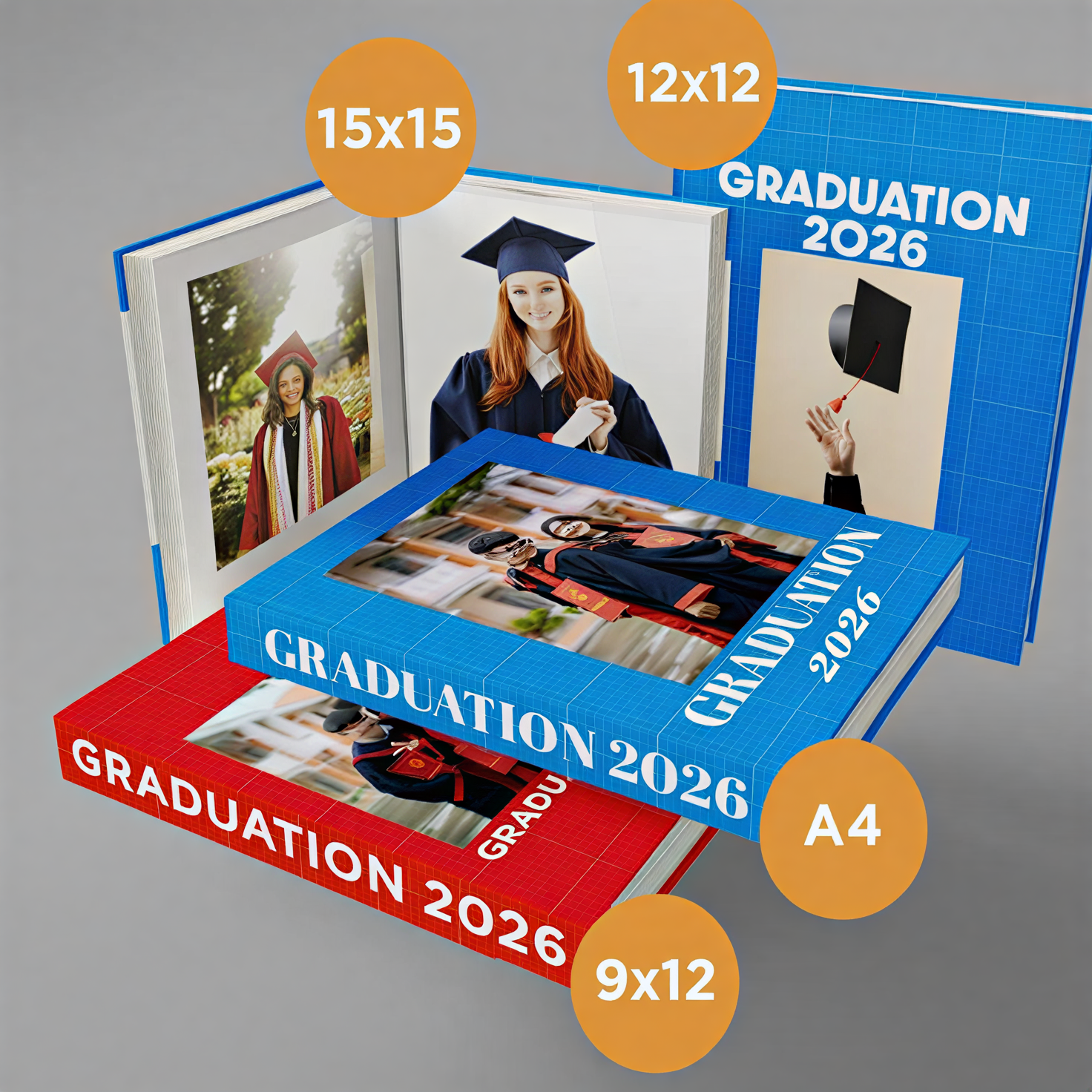 Size of online yearbooks printing